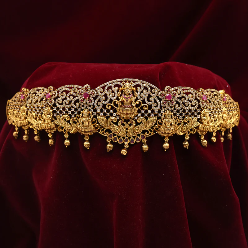 Diamond Look AD Lakshmi Adjustable Hipbelt